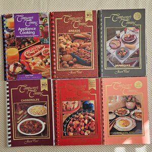 Jean Pare - Company's Coming - Set of 6‎ Vintage Cookbooks - Plastic Combs